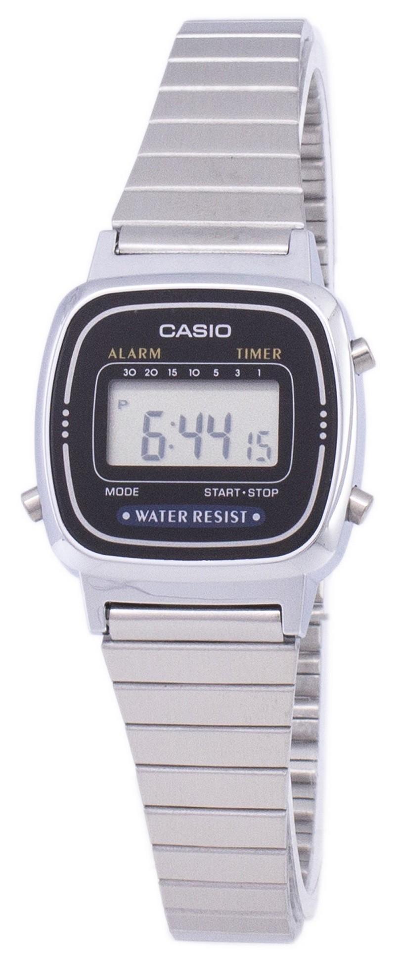 Casio Digital Classic Alarm Timer La670wa-1df La670wa-1 Women's Watch