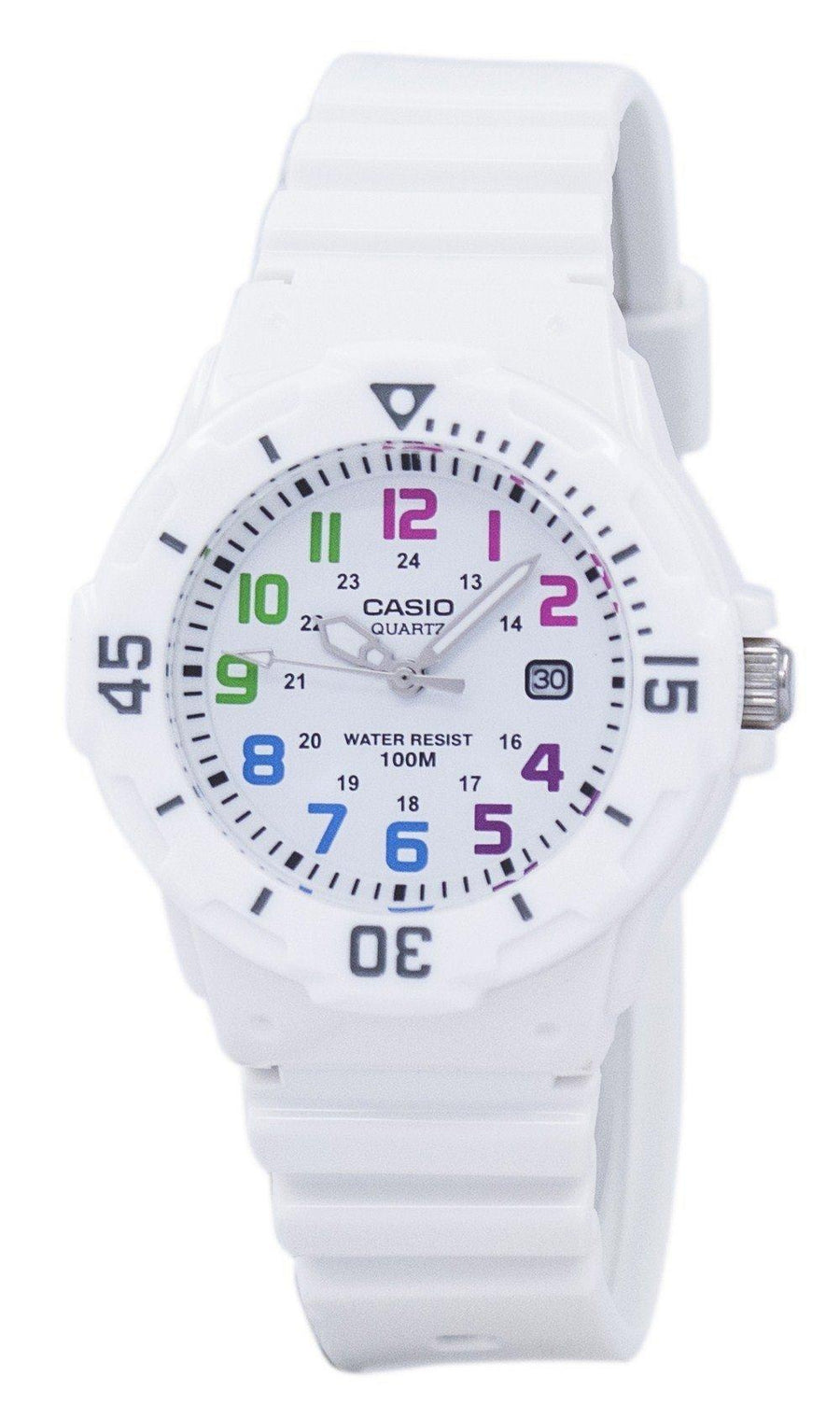 Casio Enticer Analog White Dial Lrw-200h-7bvdf Lrw200h-7bvdf Women's Watch