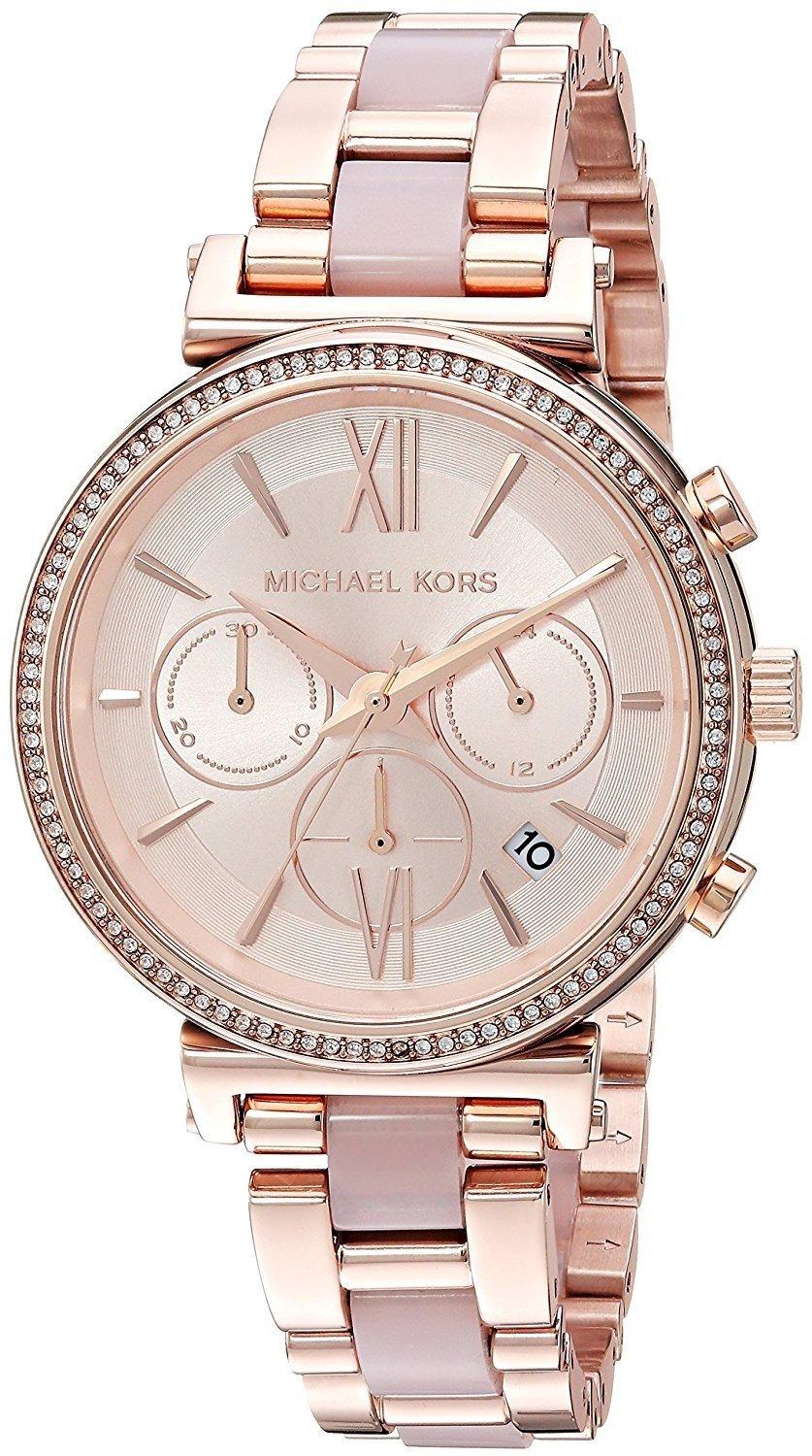 Michael Kors Sofie Chronograph Quartz Diamond Accent Mk6560 Women's Watch