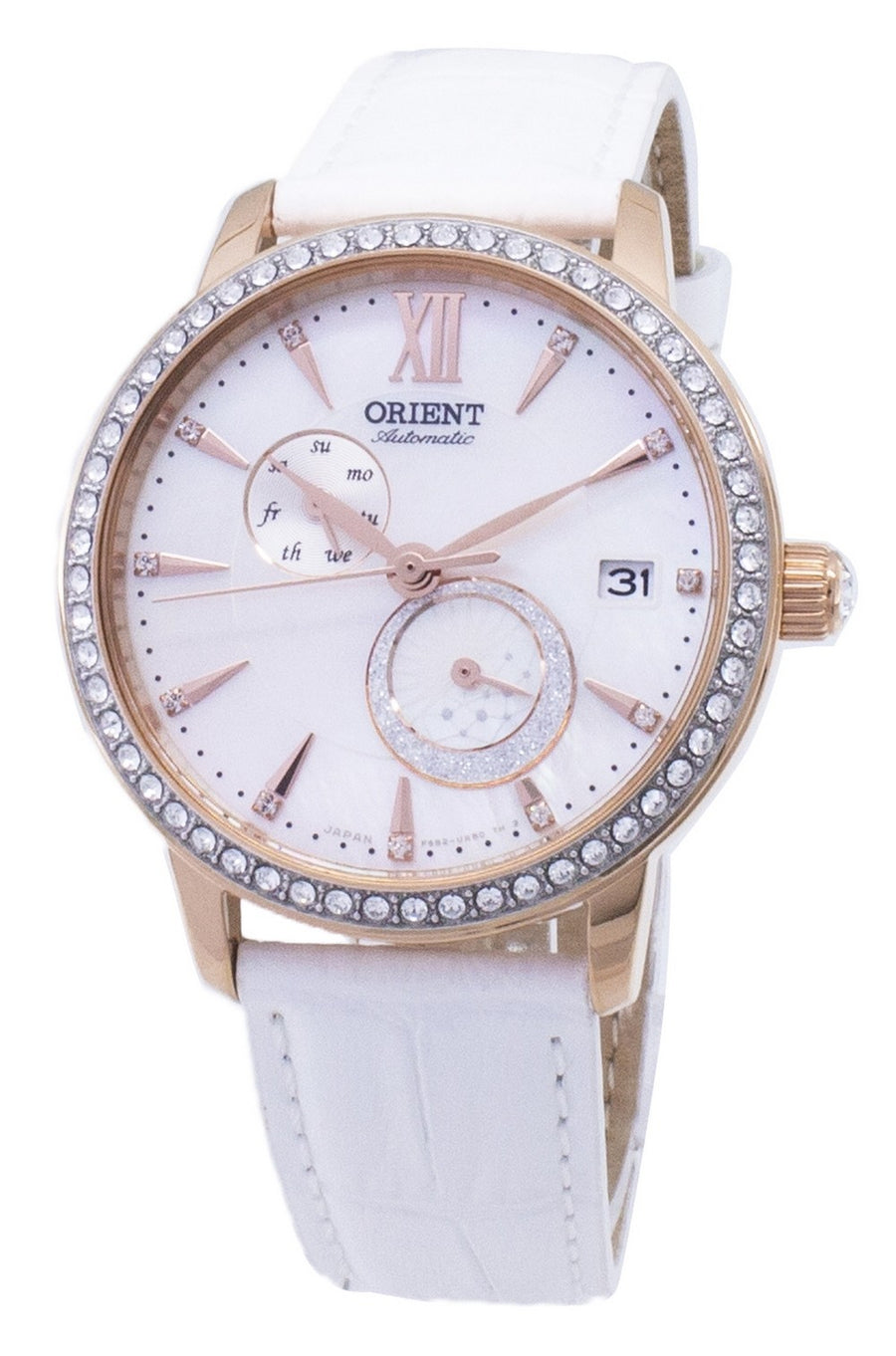 Orient Sun And Moon Ra-ak0004a00c Diamond Accents Automatic Women's Watch