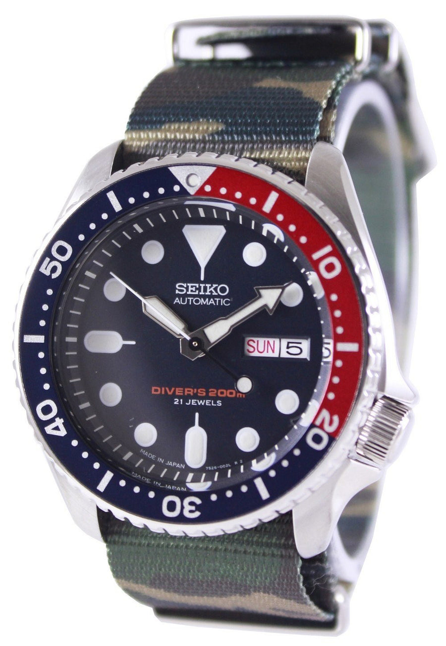 Seiko Automatic Diver's 200m Army Nato Strap Skx009j1-nato5 Men's Watch