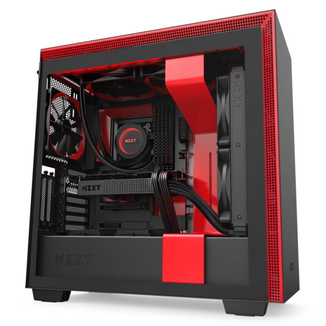 NZXT H710i Mid-tower ATX Case (Matte Black/Red)