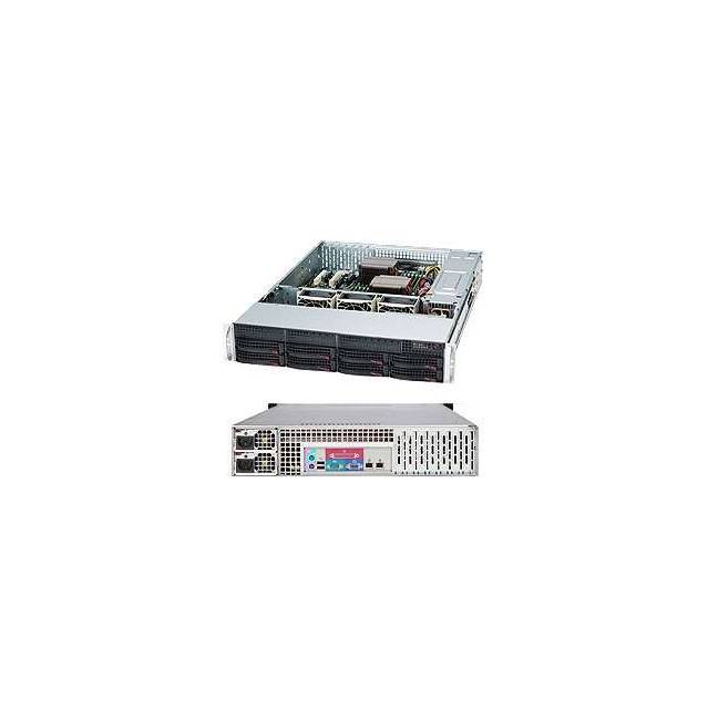 Supermicro SuperChassis CSE-825TQC-R740LPB 740W 2U Rackmount Server Chassis (Black)