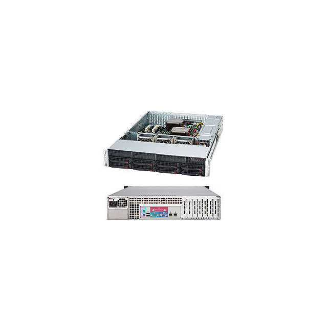 Supermicro CSE-825TQ-563LPB 560W 2U Rackmount Server Chassis (Black)