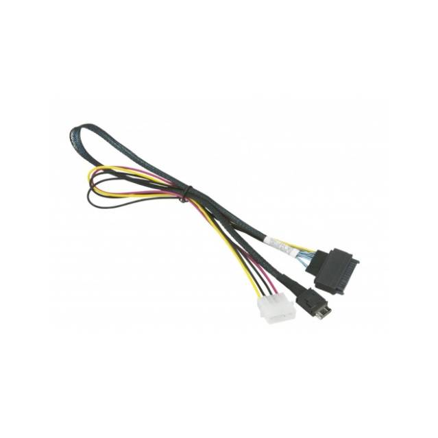 Supermicro CBL-SAST-0956 55cm OCuLink to U.2 PCIE SFF-8639 with Power Cable