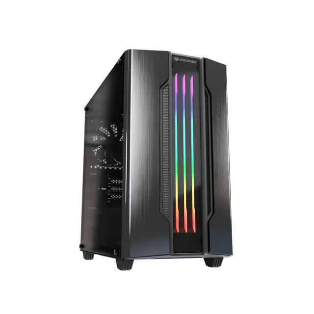 Cougar GEMINI M IRON-GRAY Mini Tower Gaming Case with Addressable RGB and Dynamic Lighting Effects (IRON-GRAY)