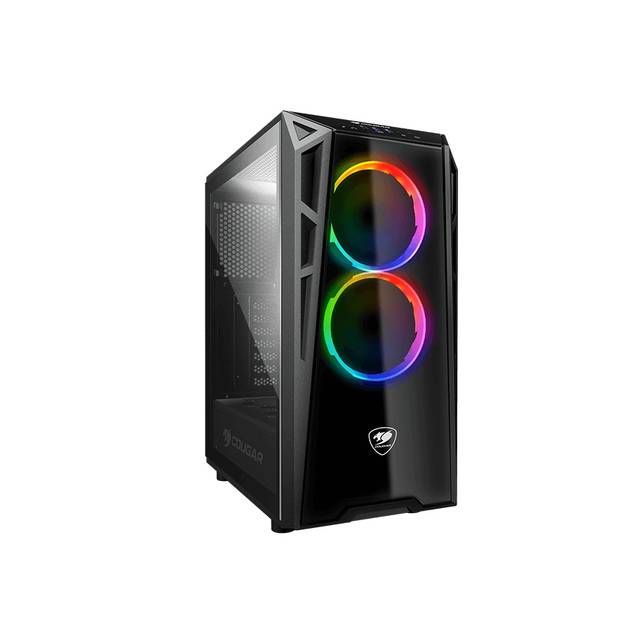 Cougar TURRET RGB No Power Supply ATX Mid Tower w/ Window