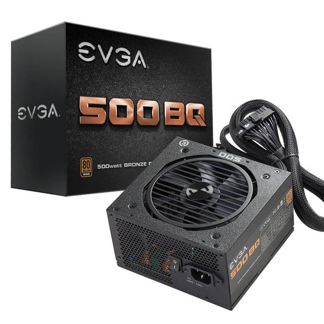 EVGA 500 BQ 110-BQ-0500-K1 500W 80 PLUS Bronze Power Supply