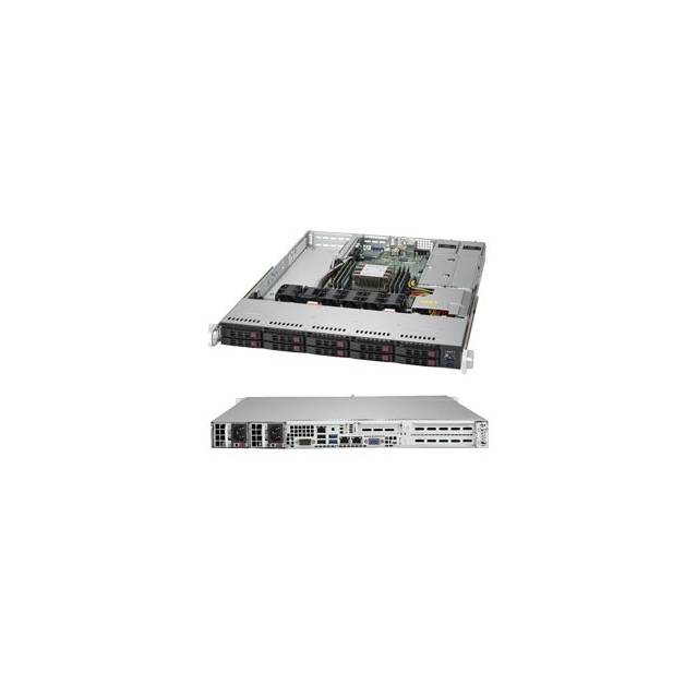 Supermicro SuperServer SYS-1019P-WTR LGA3647 500W 1U Rackmount Server Barebone System (Black)