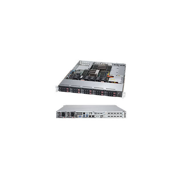 Supermicro SuperServer SYS-1028R-WTNRT Dual LGA2011 700W/750W 1U Rackmount Server Barebone System (Black)