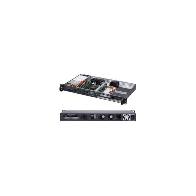 Supermicro SuperServer SYS-5019A-FTN4 FCBGA 1310 200W 1U Rackmount Server Barebone System (Black)