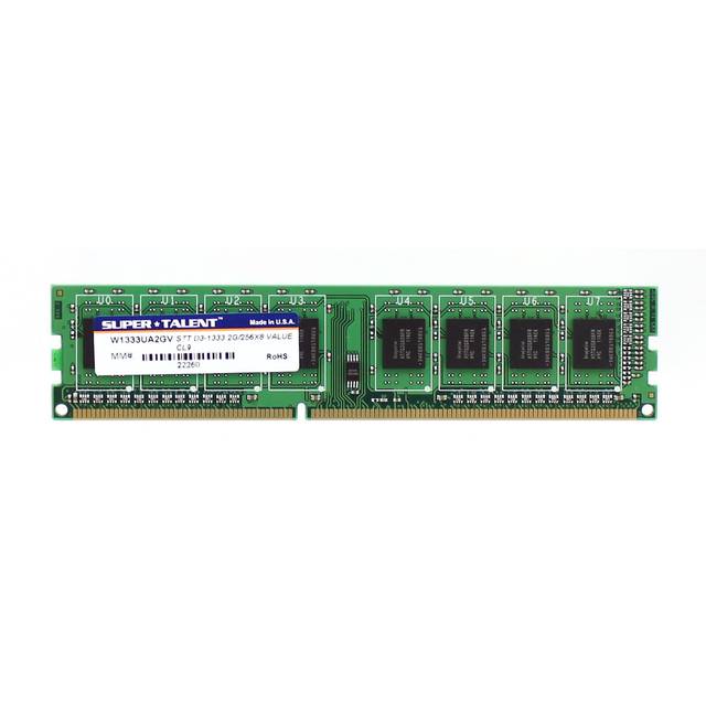 Super Talent DDR3-1333 2GB/256x8 CL9 Value Memory