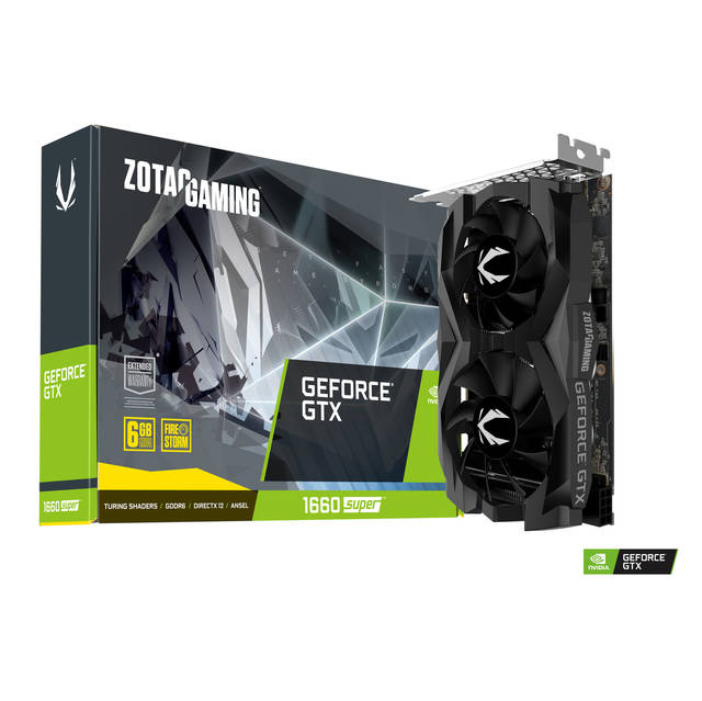 ZOTAC GAMING NVIDIA GeForce GTX 1660 SUPER Twin Fan 6GB GDDR6 HDMI/3DisplayPorts PCI-Express Video Card