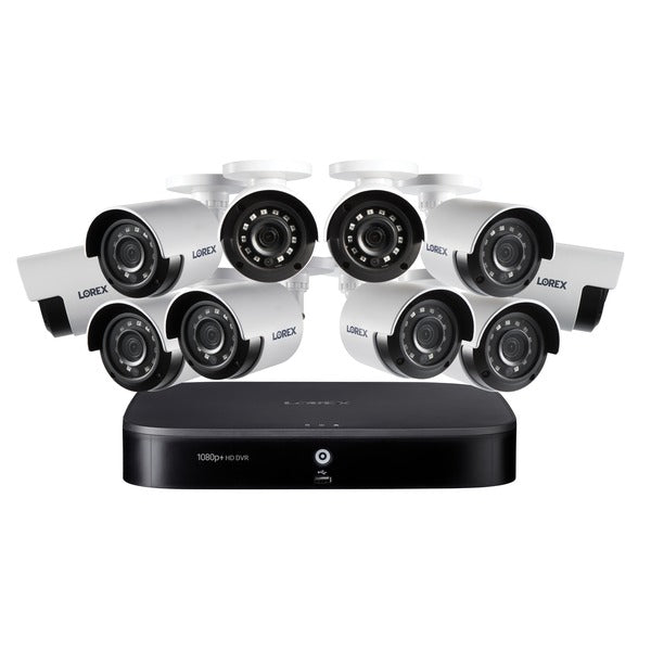 4K Ultra HD 16-Channel Security System with 2 TB DVR and Ten 4K Ultra HD Color Night Vision Bullet Cameras with Smart Home Voice Control