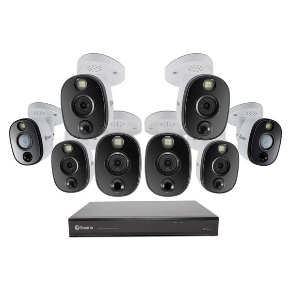 4K Surveillance System Kit with 16-Channel 2 TB DVR and Eight 4K Cameras