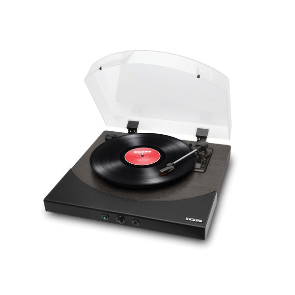 Premier LP ]Turntable with Built-in Stereo Soundbar (Black Ash Wood)