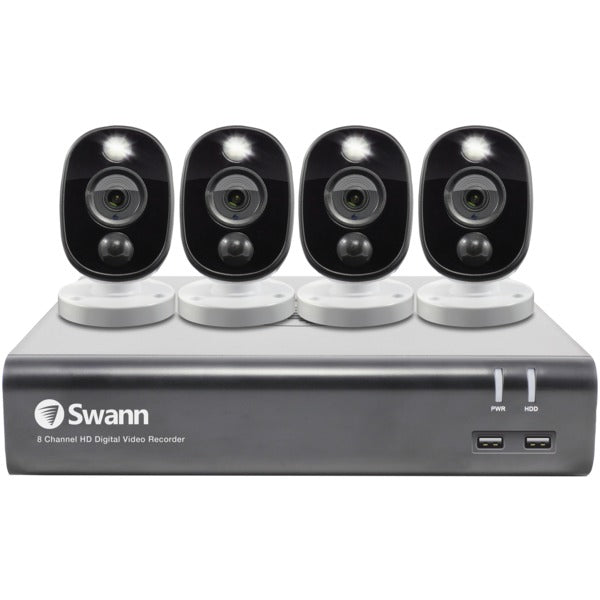 1080p Full HD Surveillance System Kit with 8-Channel 1 TB DVR and Four 1080p Cameras