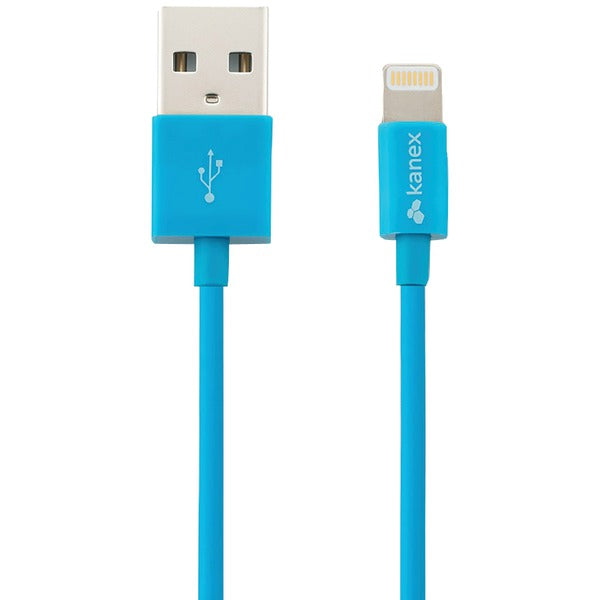 USB Cable with Lightning(R) Connector, 4ft/1.2m (Blue)