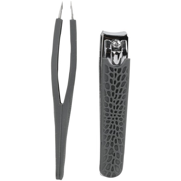 Clipper and Tweezer Combo Pack (Gray)