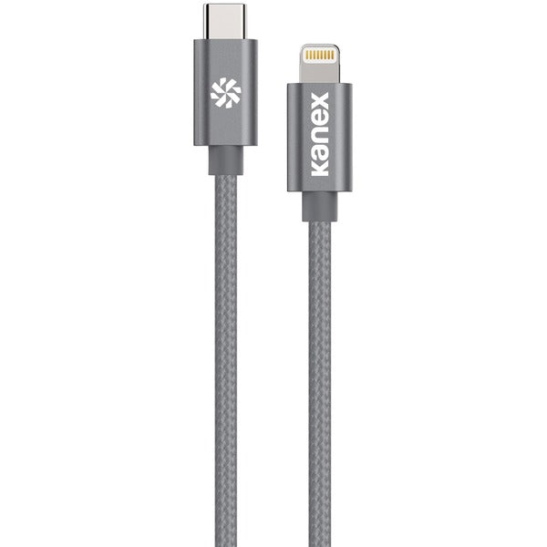 Premium DuraBraid(R) USB-C(TM) to Lightining(R) Cable, 6 Feet (Space Gray)