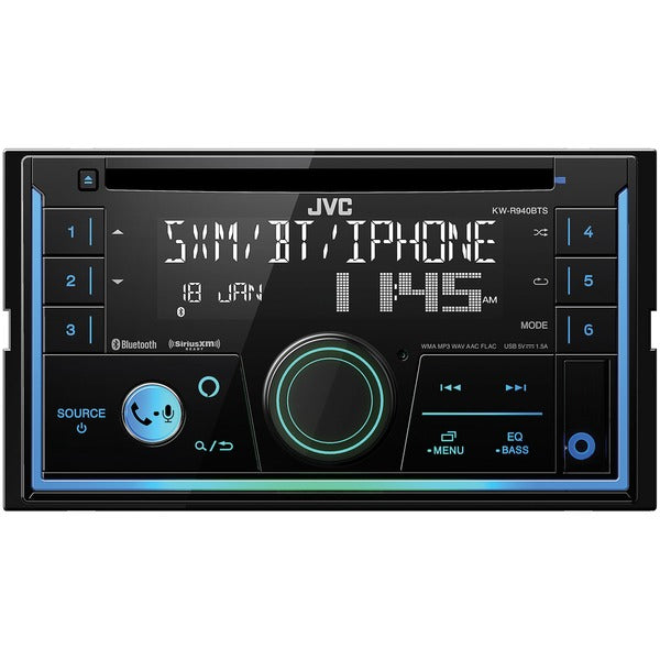 KW-R940BTS Double-DIN In-Dash CD Receiver with Bluetooth(R), Built-in Amazon(R) Alexa(R), and SiriusXM(R) Ready