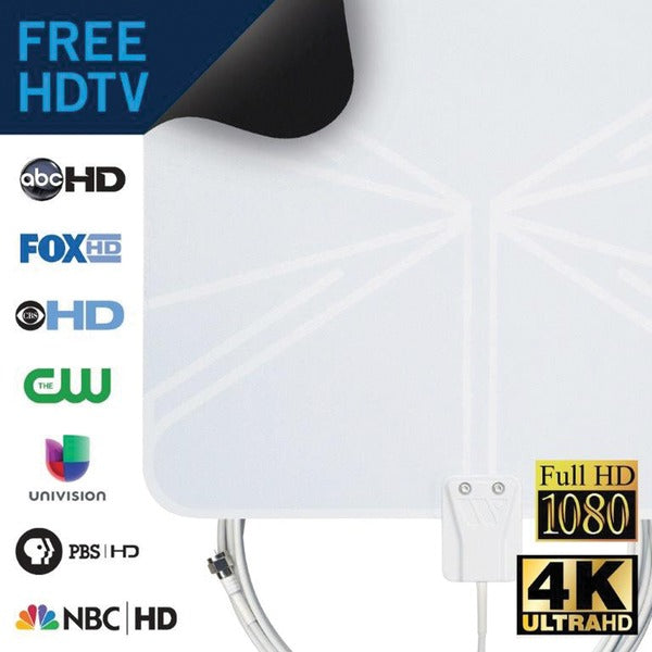 FlatWave(R) Razor-Thin Indoor HDTV Antenna (Brown Box)