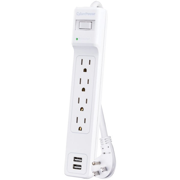 P403URC1 Home Office Surge-Protector 4-Outlet Power Strip with 2 USB Ports, 3-Foot Cord