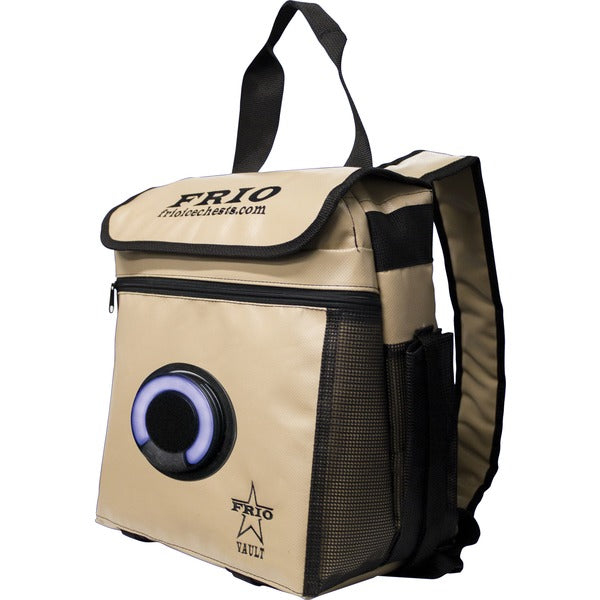 360 Backpack Cooler with Bluetooth(R) Speaker (Tan)