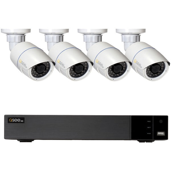 8-Channel 4.0-Megapixel 2TB NVR with 4 4.0-Megapixel IP HD Bullet Cameras