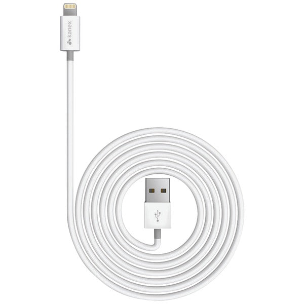 Charge & Sync USB Cable with Lightning(R) Connector, 4ft/1.2m (White)