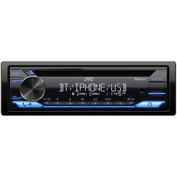 KD-TD71BT Single-DIN In-Dash AM/FM/CD Receiver with Bluetooth(R) and Amazon(R) Alexa(R)