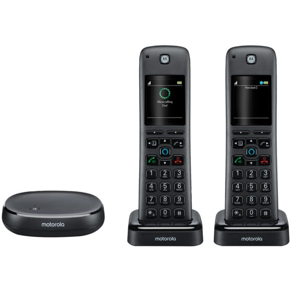 AX Series Dect 6.0 Cordless Digital Phone and Answering System with Built-in Alexa(R) (2 Handsets)