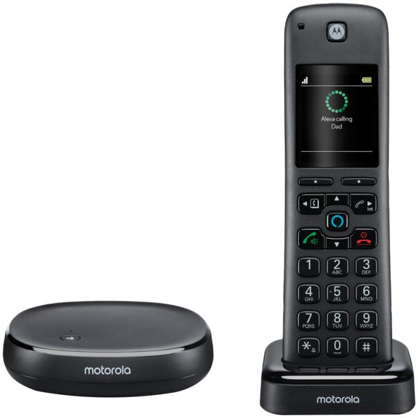 AX Series Dect 6.0 Cordless Digital Phone and Answering System with Built-in Alexa(R) (1 Handset)