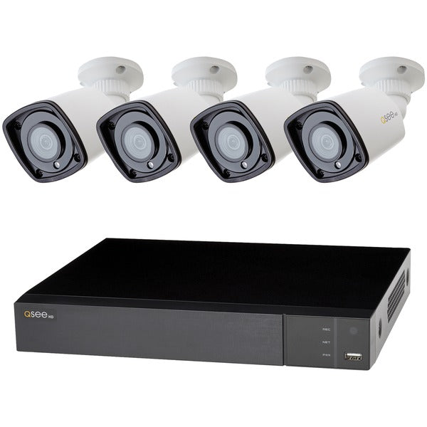 4-Channel 5.0-Megapixel IP HD 2TB NVR with 4 5.0-Megapixel Bullet Cameras