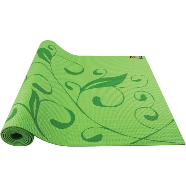 Printed Yoga Mat (Hummingbird Pattern, Green)