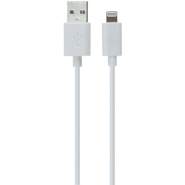 Charge & Sync Premium USB Cable with Lightning(R) Connector, 3ft (White)