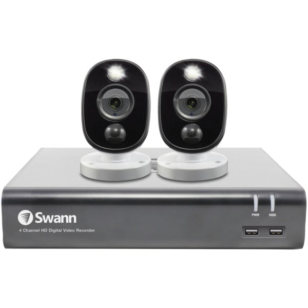 1080p Full HD Surveillance System Kit with 4-Channel 1 TB DVR and Two 1080p Cameras