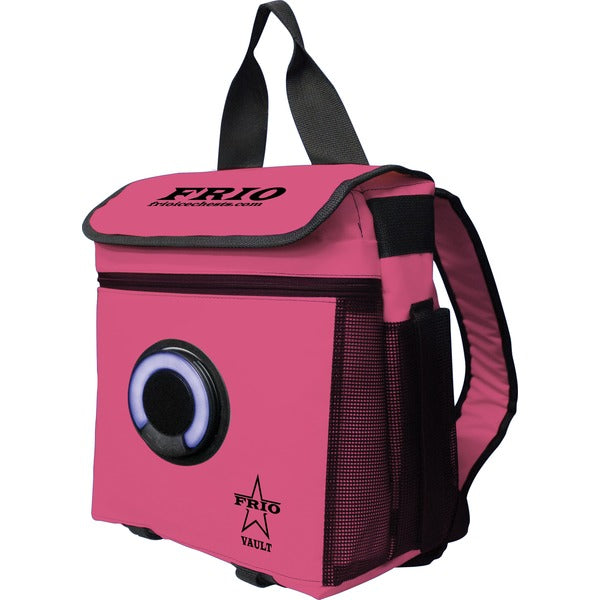 360 Backpack Cooler with Bluetooth(R) Speaker (Bright Pink)