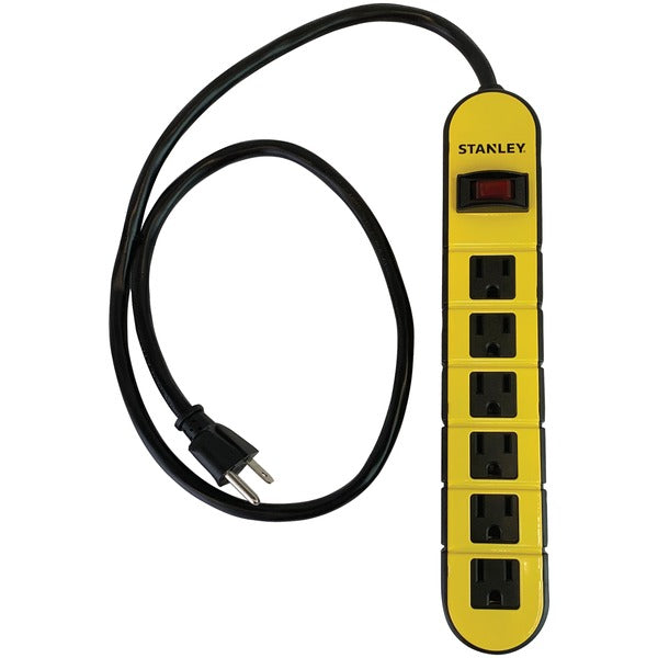 ShopMAX 6-Outlet Power Strip, 3-Foot Cord