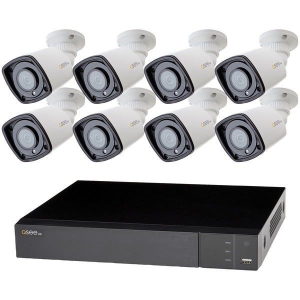 8-Channel 1080p 2TB NVR with 8 1080p IP HD Color Night Vision Bullet Cameras