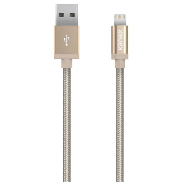 Charge & Sync Premium USB Cable with Lightning(R) Connector, 6.6ft/2m (Gold)