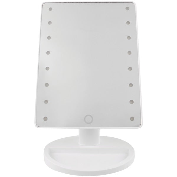 16-LED Lighted Vanity Mirror (White)