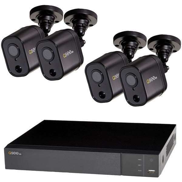 4-Channel Analog HD 1080p 1 Terabyte DVR with Four 1080p PIR Bullet Cameras