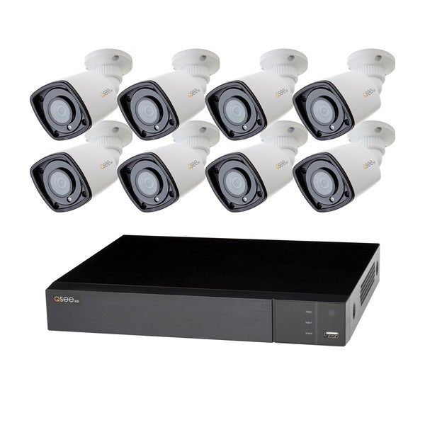 8-Channel 5.0 Megapixel NVR with 2 TB HDD and Eight 5.0 Megapixel Bullet Cameras