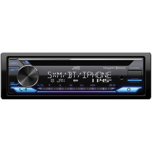 KD-T910BTS Single-DIN In-Dash AM/FM/CD Receiver with Bluetooth(R), Amazon(R) Alexa(R), and SiriusXM(R) Ready