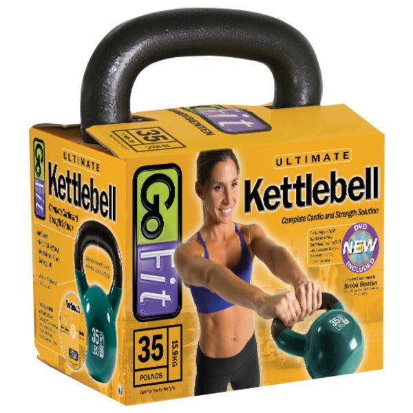 Contour Kettlebell with DVD (35lbs; Green)