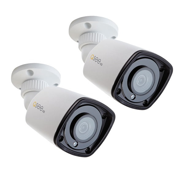 QTN8098B-2 5.0-Megapixel IP HD Add-on Bullet Cameras with Color Night Vision, 2 Pack