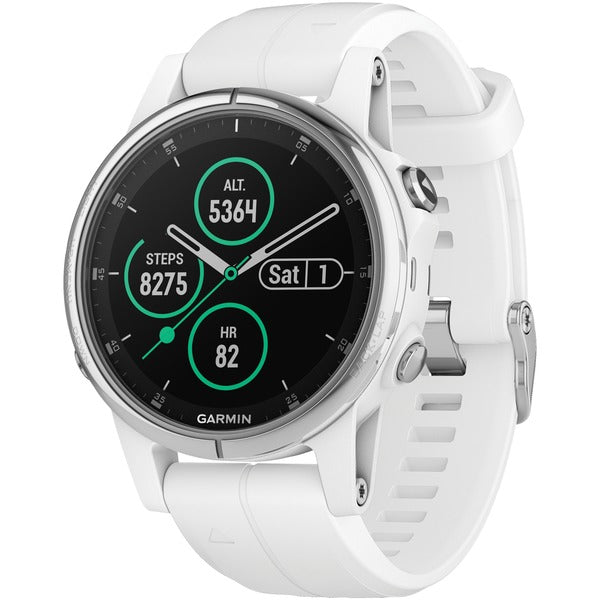 fenix(R) 5S Plus Multisport GPS Watch for Smaller Wrists (Sapphire Edition, White with Carrera White Band)