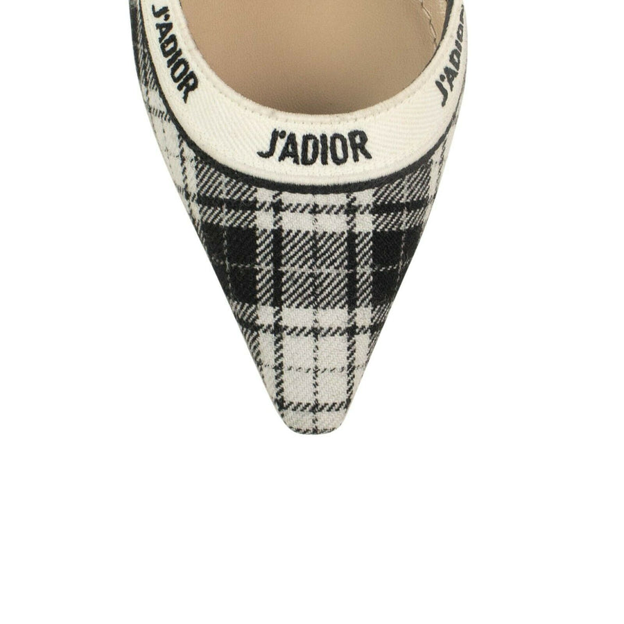 J'ADIOR Tartan Print Heels Pumps - Black