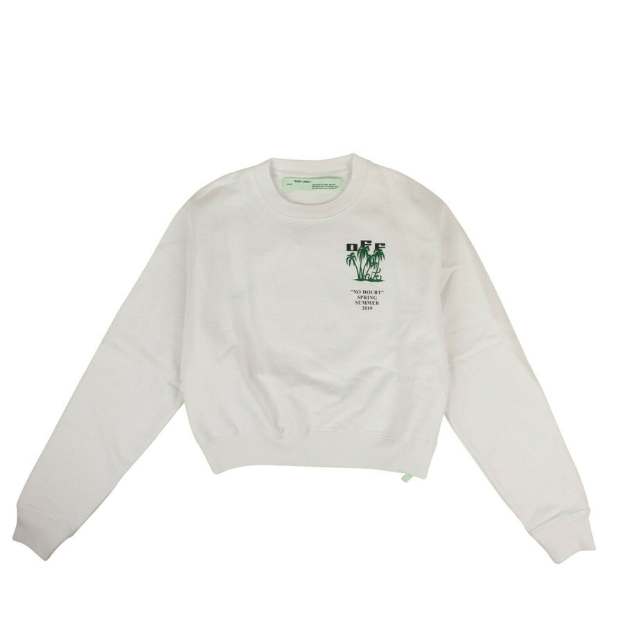 Cotton Graphic Sweatshirt - White